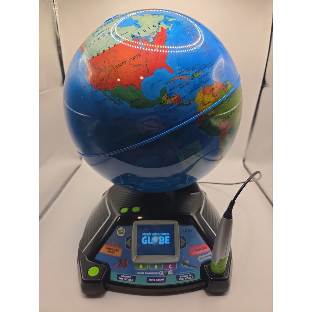 LeapFrog Magic Adventures Globe 2.8" Video Screen, Games TESTED WORKS